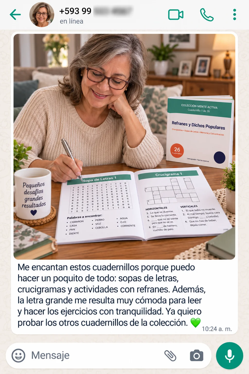 Testimonio real 2 sobre la Colección Mente Activa