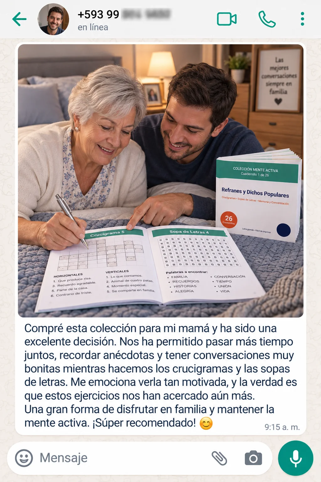 Testimonio real 4 sobre la Colección Mente Activa